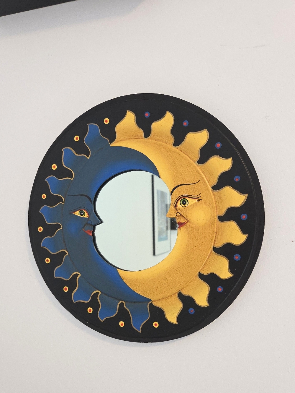 Large Vintage Celestial Sun Mirror